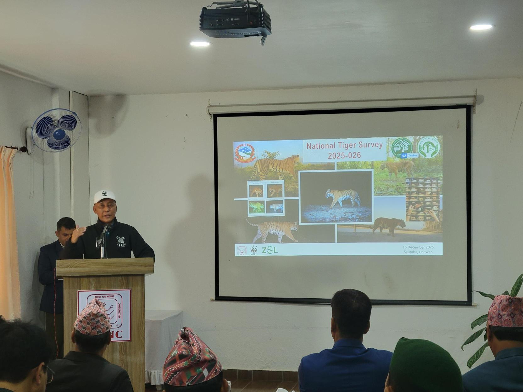 चितवनबाट पाँचौ राष्ट्रिय बाघ सर्वेक्षण सुरु